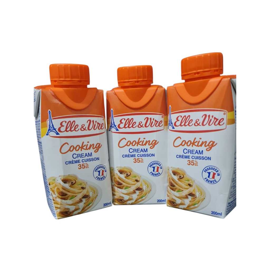 

Elle & Vire Cooking Cream 35% - Krim Masak Premium Asli Prancis 200ml