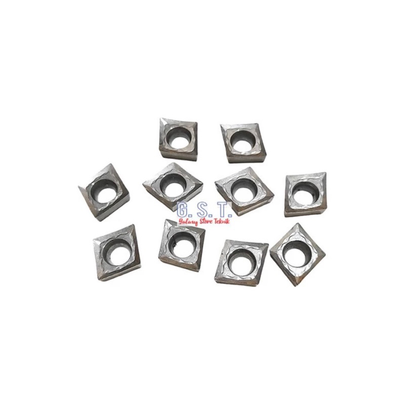 Insert bubut khusus alumunium CCMT09 T304 mata pisau bubut CCMT09 bukan insert pcd kinclong