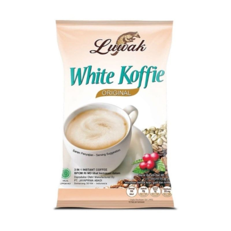 

Luwak White Koffie Original Bag 20gr isi 9 Sachet