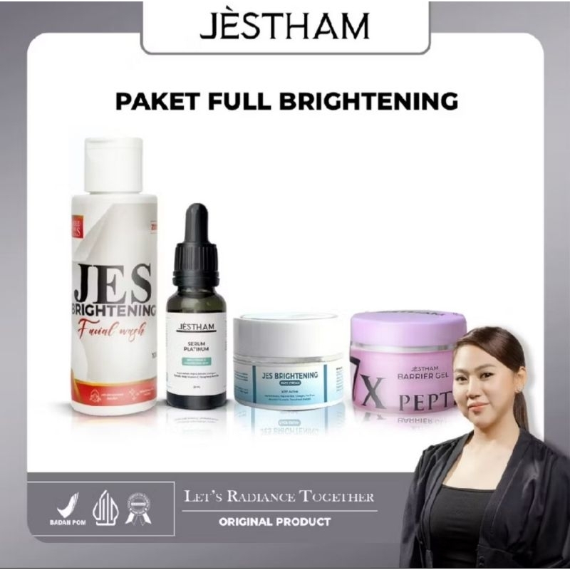 Skincare Full Brightening Perawatan Wajah Jestham