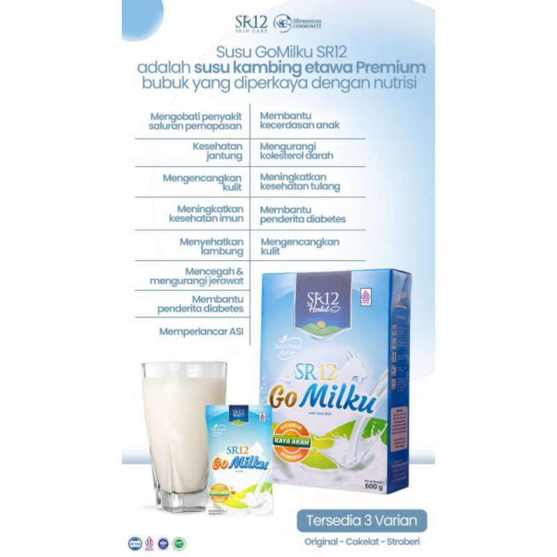 

Gomilku Susu Etawa SR12 200 gr untuk Kesehatan 100% Original