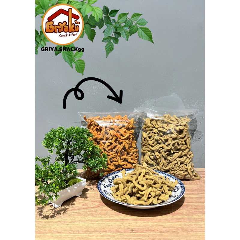 

1KG/500Gram KRIPIK USUS CRISPY ORIGINAL BALADO/GURIH ENAK