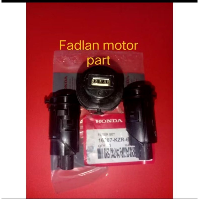 Power outlet motor Honda Scoopy k93 Scoopy k2f Beat New PCX 150/160 12 v all Honda bisa buat mobil