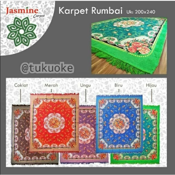 Karpet Jasmine Karpet rumbai / Hambal