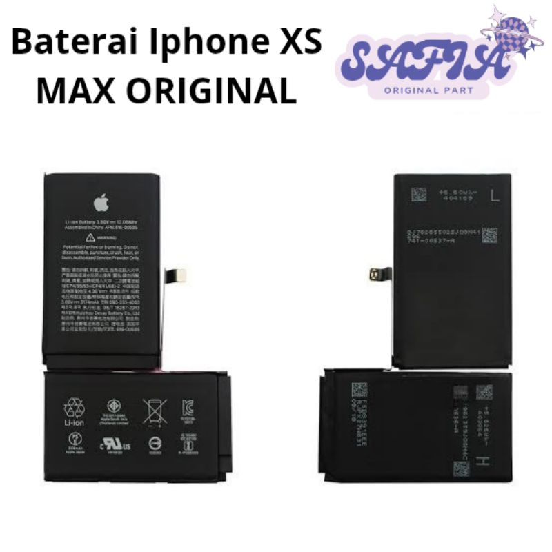 Baterai / Batre Iphone XS MAX ORIGINAL Kapasitas 3174 mah