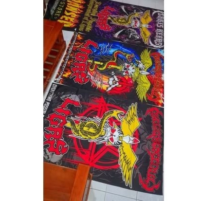 Bendera berbagai ukuran besar dan kecil / giant flag & mini flag (bisa request gambar & tulisan)