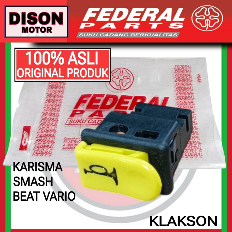 Saklar tombol klakson beat vario karbu karisma supra x 125 fit new smash original federal
