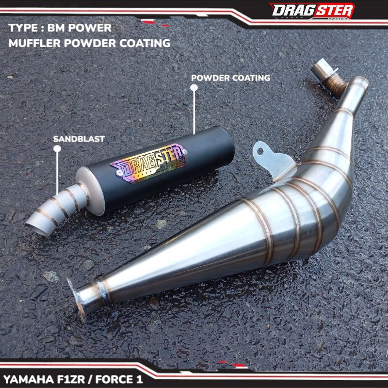Knalpot BM POWER fizr / f1zr / force 1 original DRAGSTER