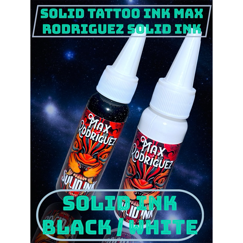 Tinta Tattoo 2pcs Black White Solid Ink / Tinta Tattoo Hitam / Tinta Tattoo Putih / Tinta Tattoo Bla