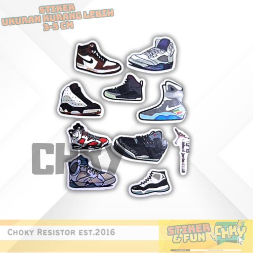 

Sticker/Stiker FUN Sepatu Air Jordan Vol 1