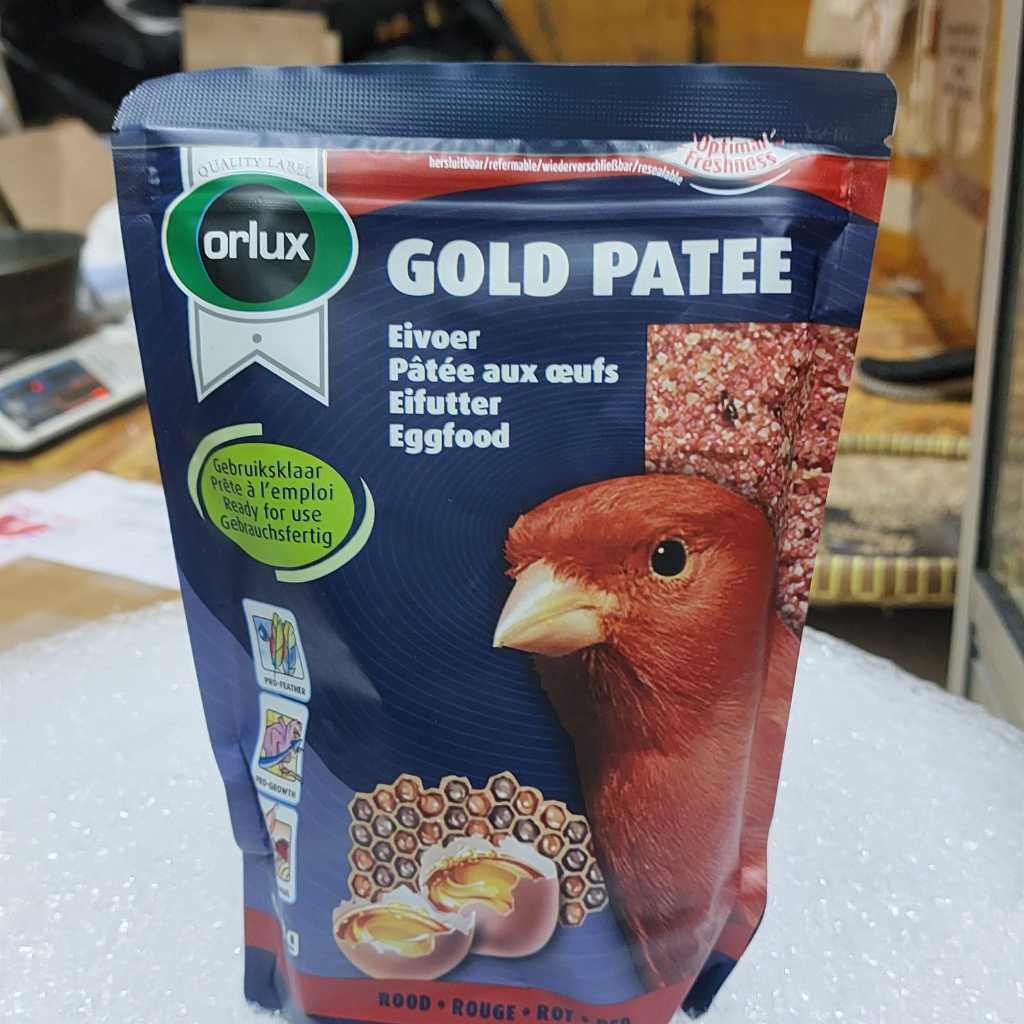 Gold Patte Red  atau red patte pakan Burung import untuk Kenari Merah dan bisa untuk ef Lovebird