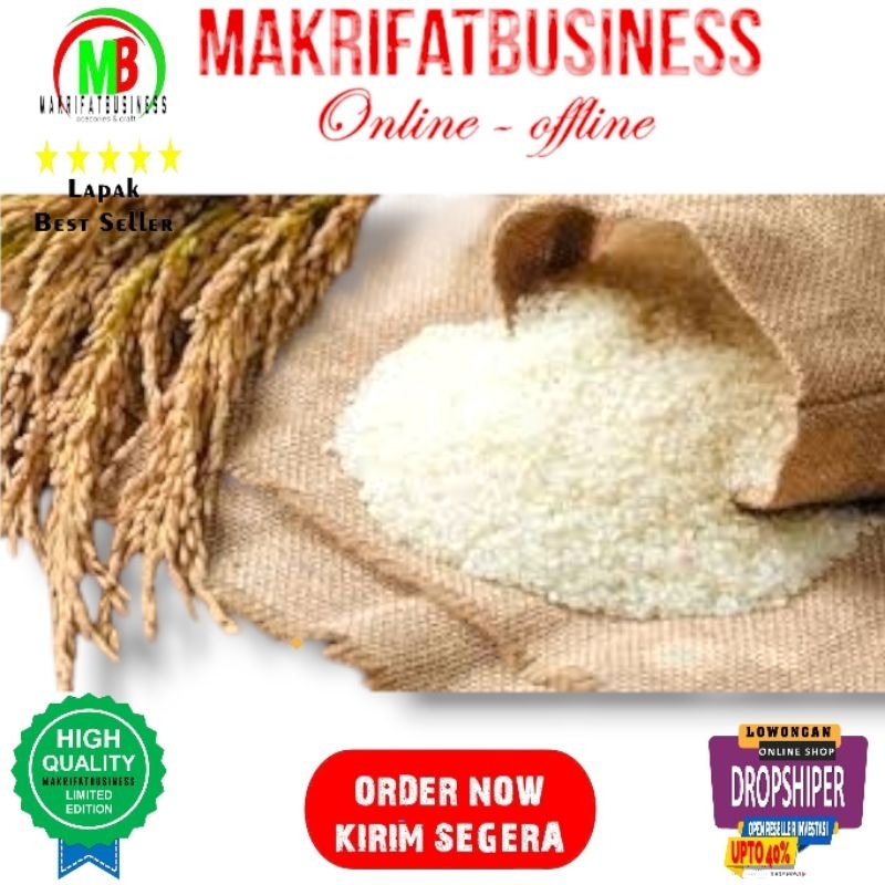 

MAKRIFATBUSINESS Paket 25 Kg MENIR BERAS Putih Jernih Alami Bahan Konsumsi Pakan Ternak Unggas Bahan Olahan Produksi Makanan Lainnya