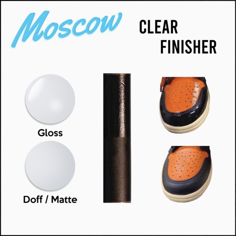 Finisher/Varnish,Varnish Cat kulit,Varnish Cat Sepatu,Finisher Lukisan (Original Product by Moscow)