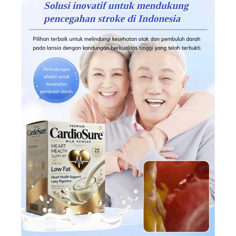 

CARDIOSURE SUSU HIPERTENSI ,KOLESTROL DAN GANGGUAN TEKANAN DARAH TINGGI(SUSU KESEHATAN JANTUNG )