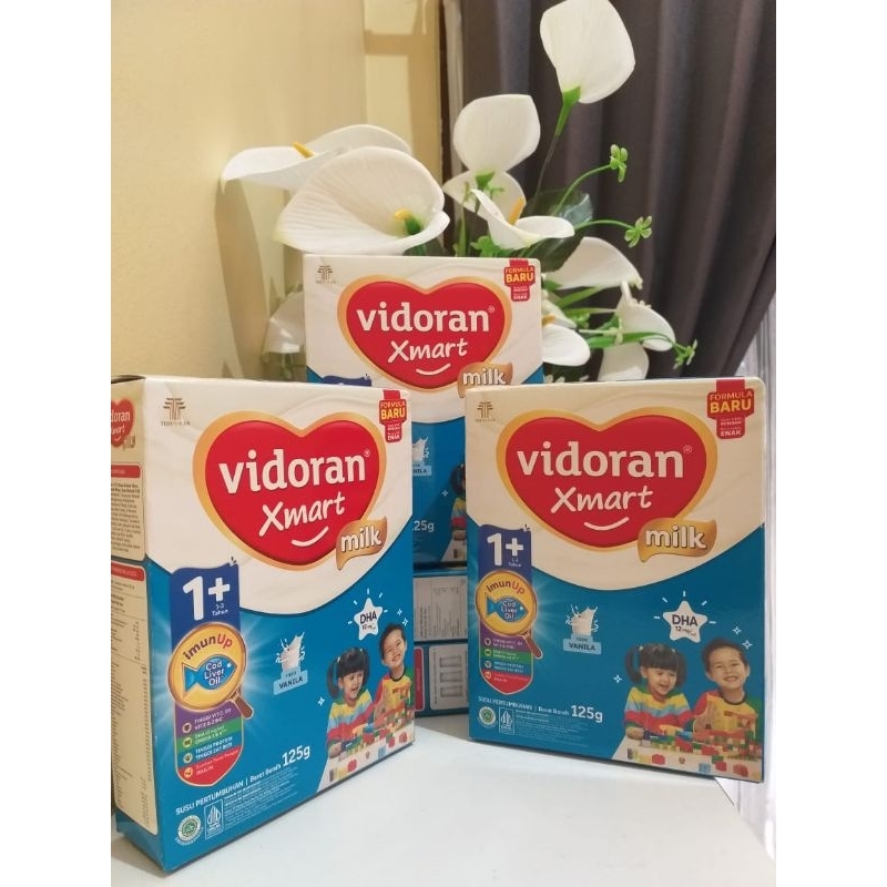 

VIDORAN XMART 1+ 125GR VANILA l exp mei 2026 l susu pertumbuhan