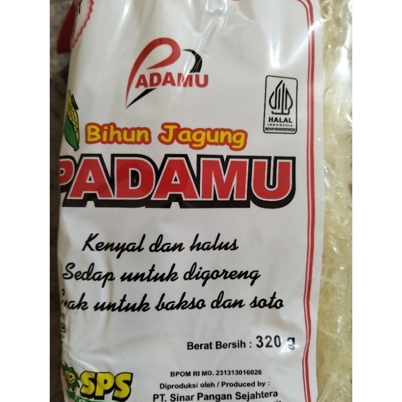 

BIHUN JAGUNG PADAMU /320g