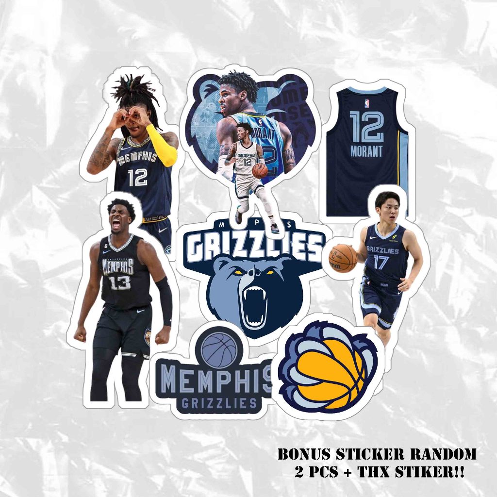 

STICKER BASKETBALL NBA, MEMPHIS GRIZZLIES EDITION, GRIZZLIES STICKER WATERPROOF
