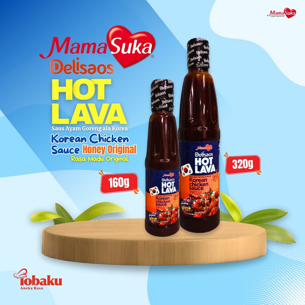 

Mamasuka Delisaos HOT LAVA Korean Chicken Sauce Honey Original - Saus Ayam Goreng ala Korea Rasa Madu Original
