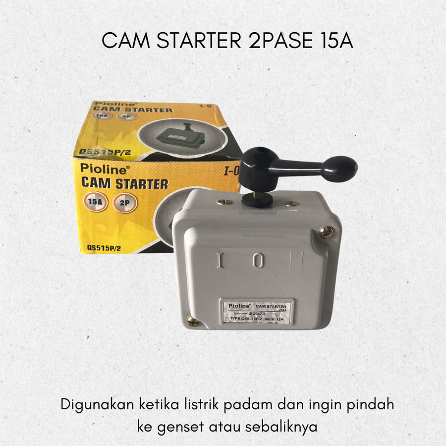 CAM STARTER PIOLINE 2 PASE 15 AMPERE