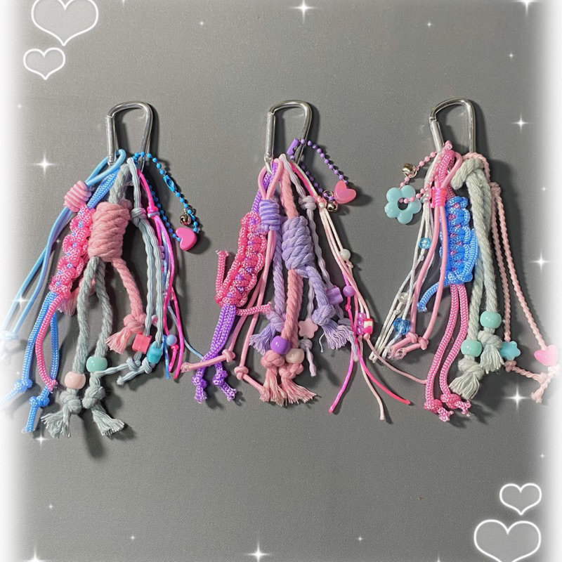Carabiner Bag Charm - Gantungan Tas Carabiner Tali Premium