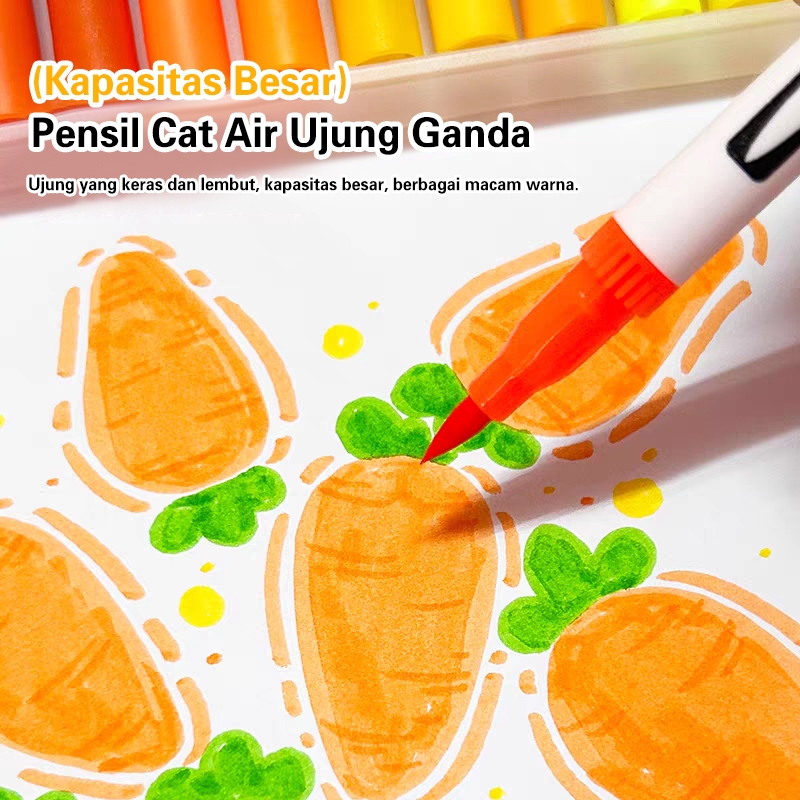 

Ay00! Acrylic Marker Dual Head Watercolor Drawing Pen 12/36/60/80/100 Quick-drying Spidol