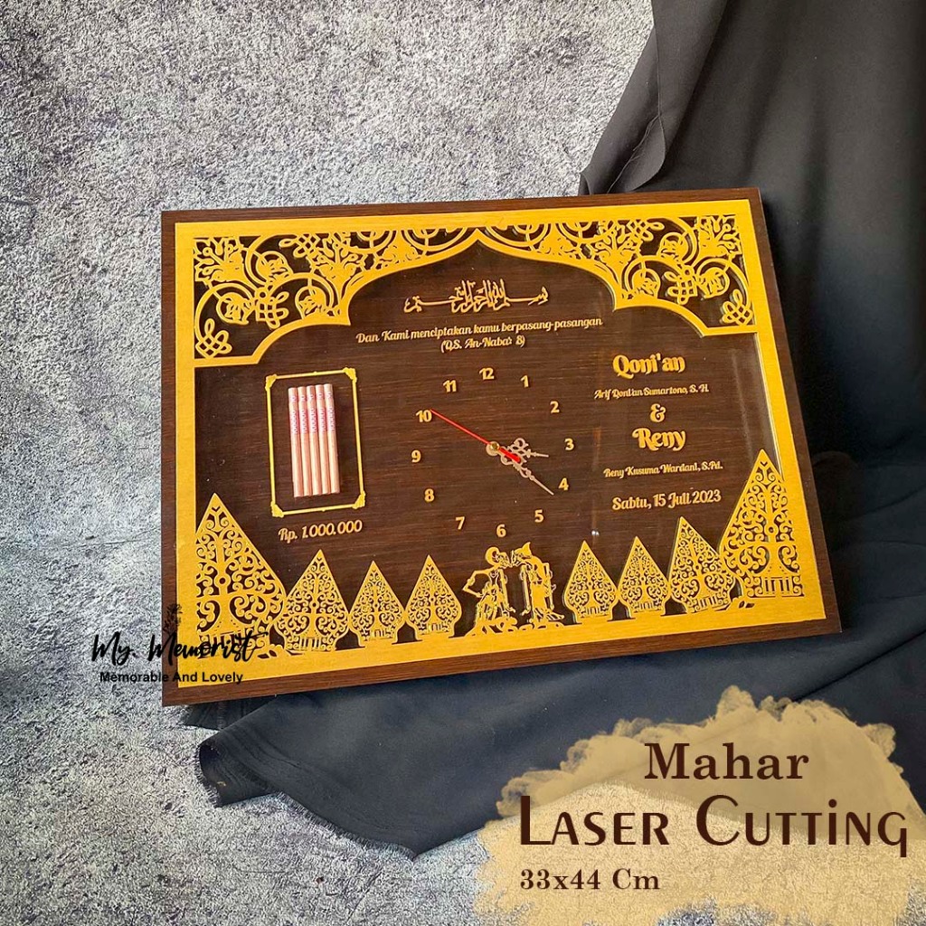 Mahar Laser cutting Mahar Laser Mahar Jam plywood akrilik