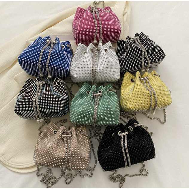 Tas Pesta Wanita Import Handle bag - Tas Selempang Wanita Bling Bling Import Terbaru Fashion Korea -