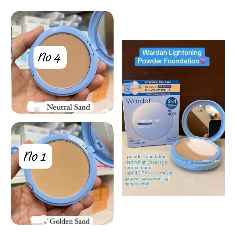 Bedak wardah powder foundation