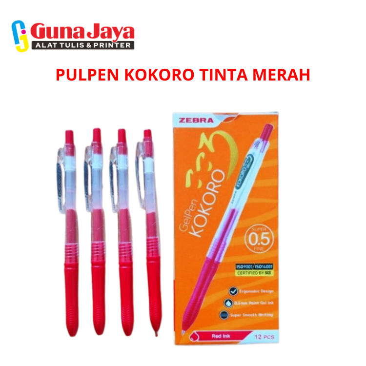 

KOKORO PEN RED - PULPEN KOKORO TINTA MERAH