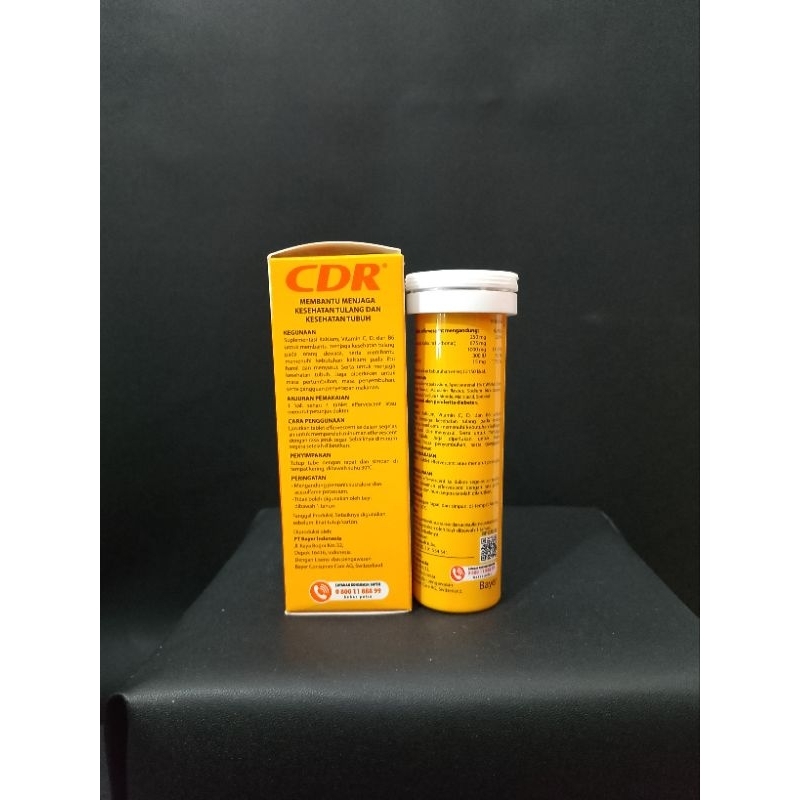 CDR Tablet effervescent isi 10 Tablet/CDR Suplemen Kalsium/Suplemen Tulang