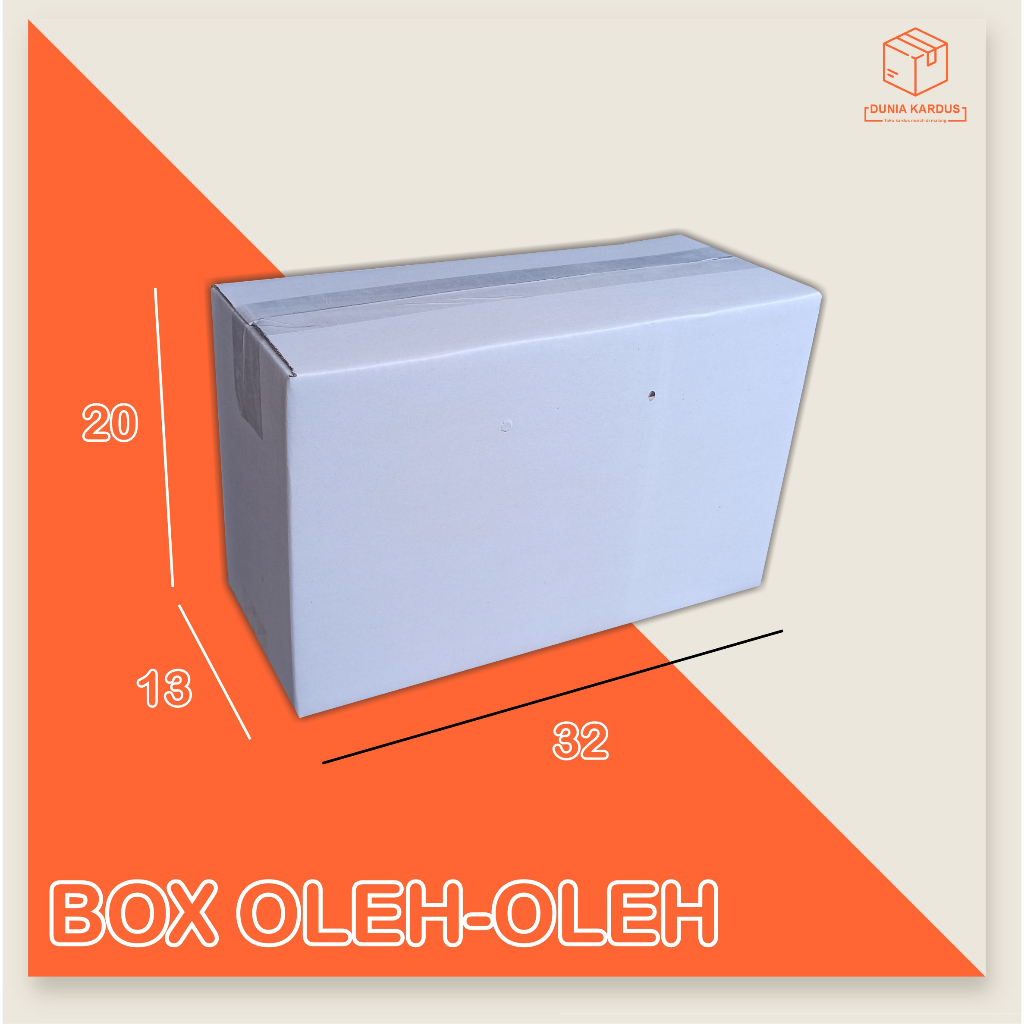 

kardus Oleh Oleh 32x13x20 cm box kripik tempe isi10/duspolos/duspaking/duskarton