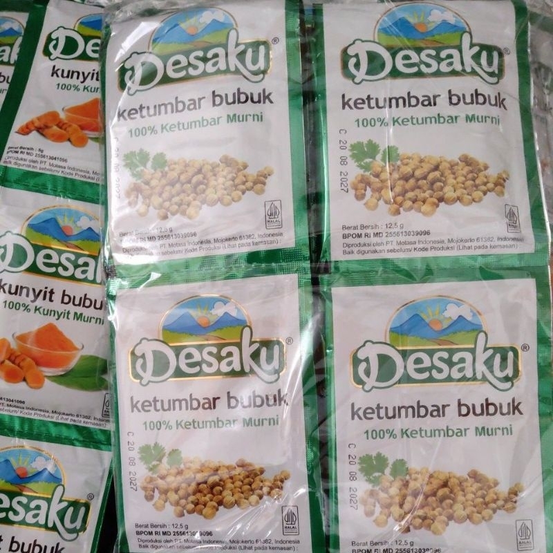 

Ketumbar dan Kunyit Bubuk renteng dan pack