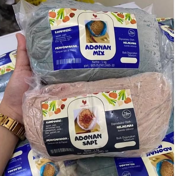 adonan bakso sapi adonan ayam 1kg