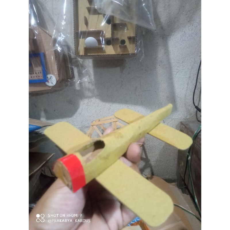 

pesawat kerajinan prakarya kardus TERMURAH...!!!