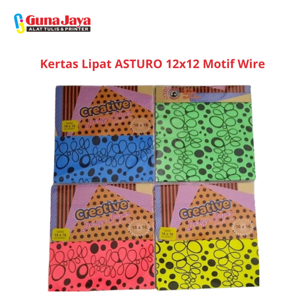

Kertas Lipat ASTURO 12x12 Motif Wire