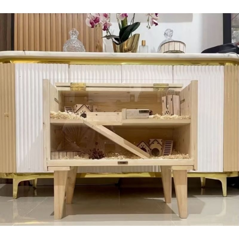 KANDANG HAMSTER GUINEA PIG MANCIT AESTHETIC SUPER BESAR