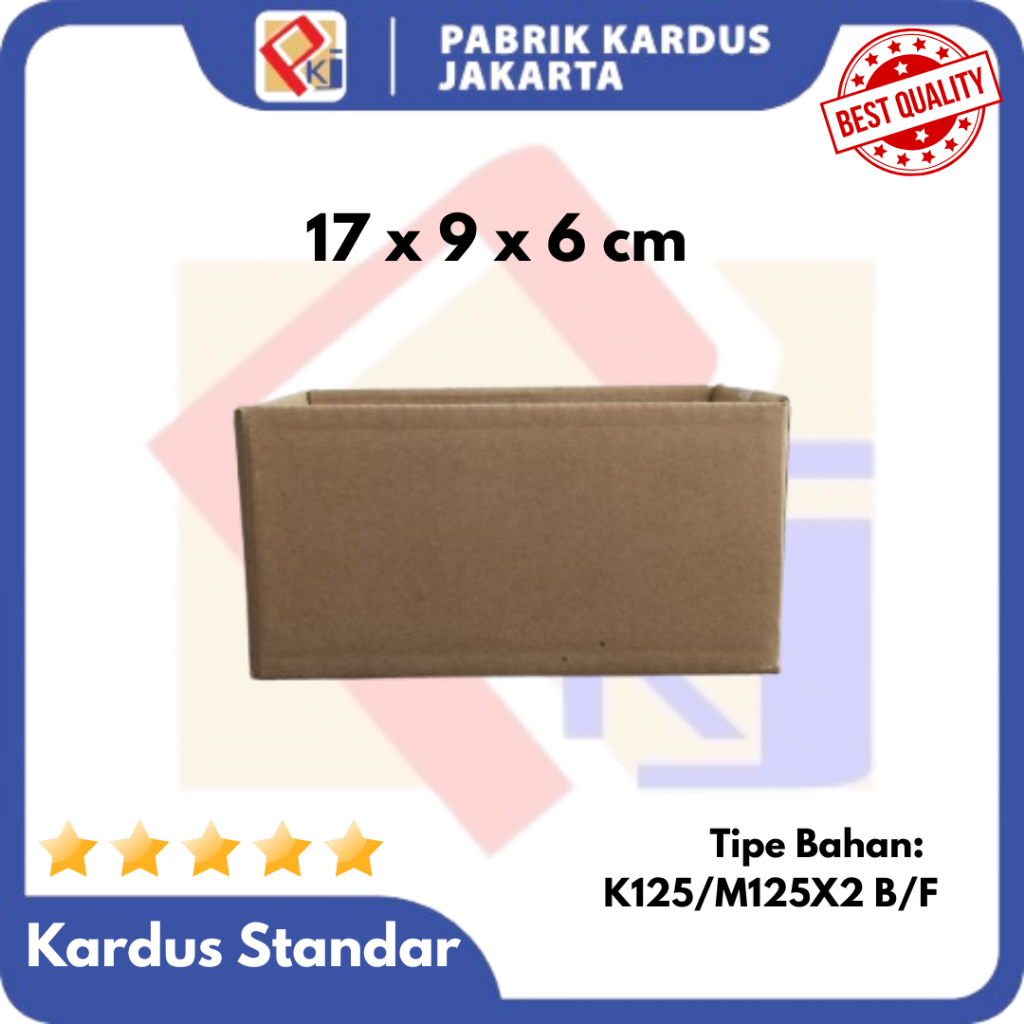 

Box Karton Kecil Polos Uk 17x9x6 cm | Kardus Standar | Kotak Kado