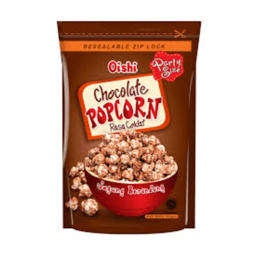 

Oishi Popcorn COKLAT 100gr - Chocolate Cokelat Bag / Camilan