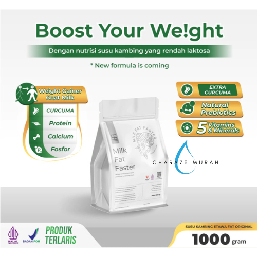 

Ternak Syams Milk Fat Faster Rasa Original 1KG Susu Penambah Berat Badan Terbaik!!