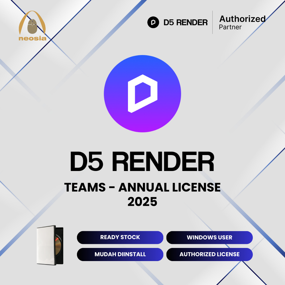 CD | D5 RENDER 2.10 TEAMS - ANNUAL | Design Architecture 3D Rendering | Authorized License
