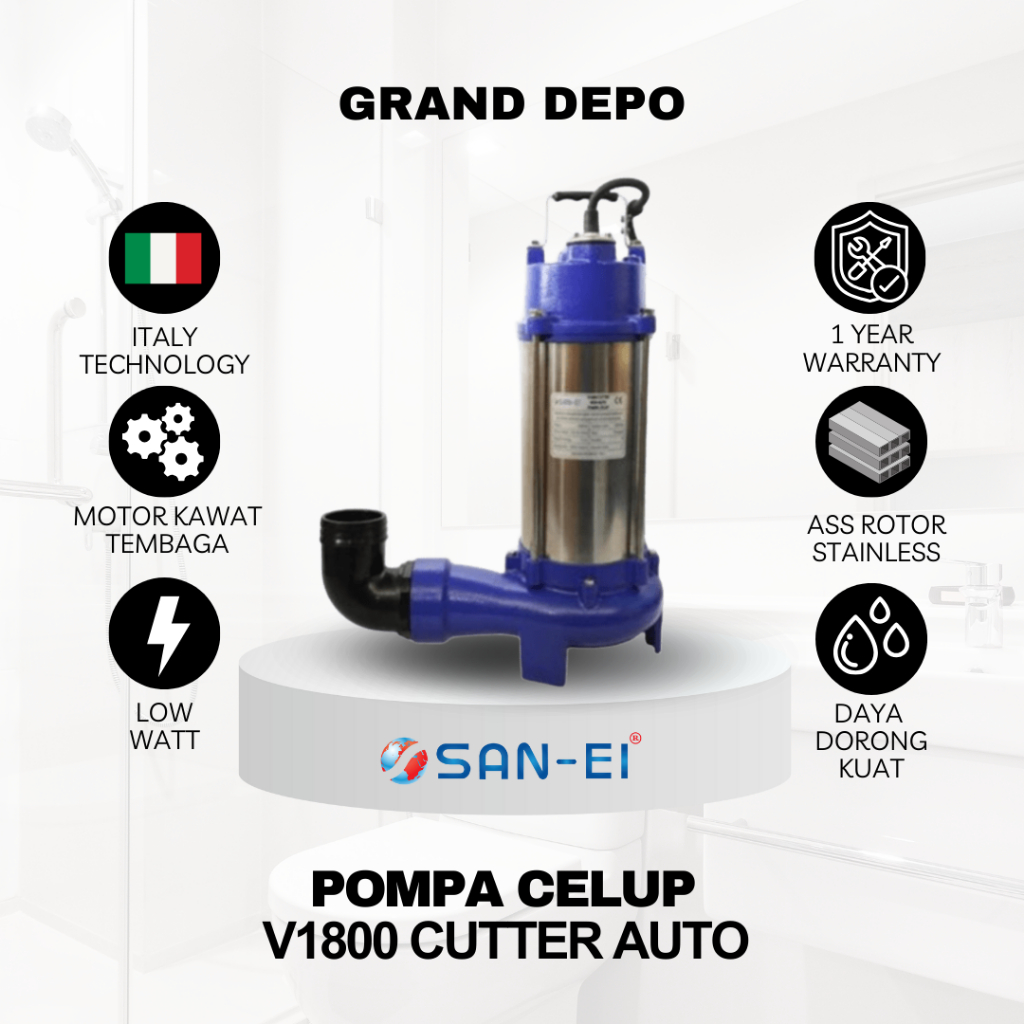 San Ei Pompa Air Celup V1800 Cutter Auto / Pompa Celup San Ei