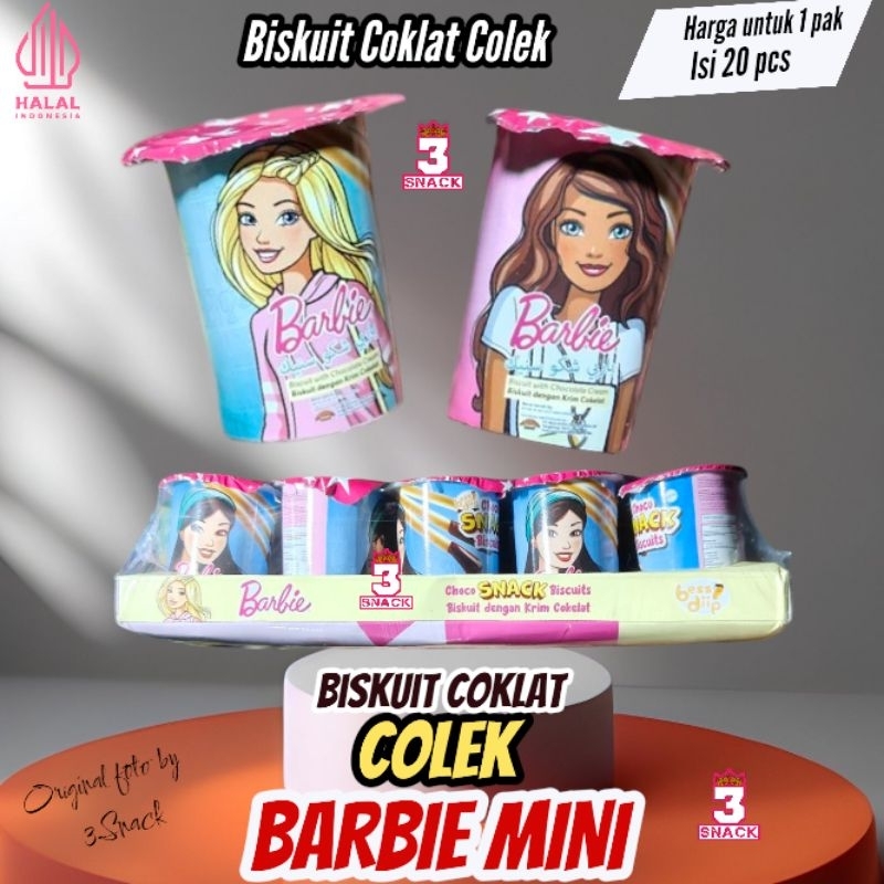 

1 PAK BISKUIT COLEK BARBIE MINI ISI 20