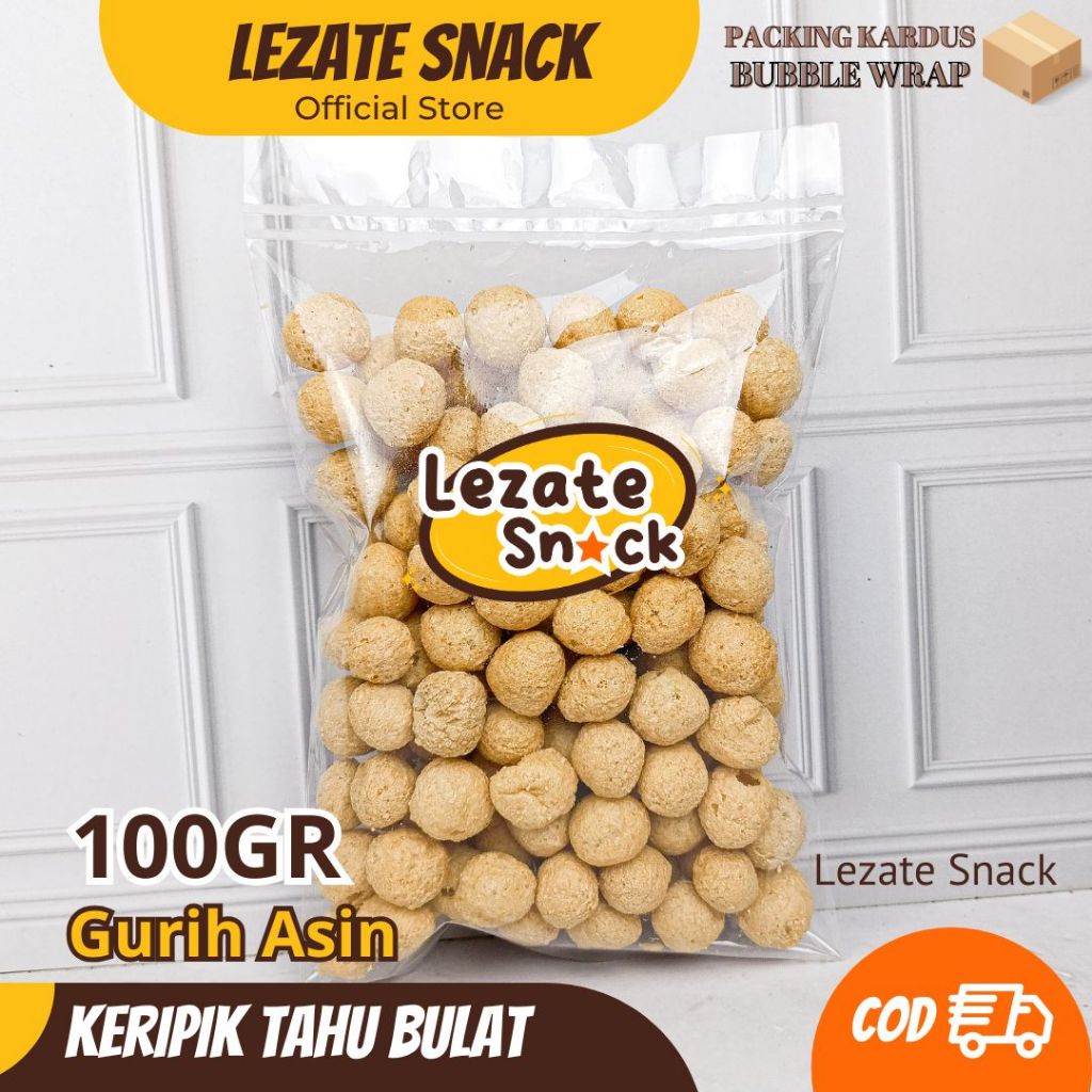 

Keripik Tahu Bulat Mini 100GR Kiloan Murah Gurih Renyah Enak / Kripik Tahu Walik Bentuk Bulat Pong Rasa Asin khas Bangka WAP SNACK