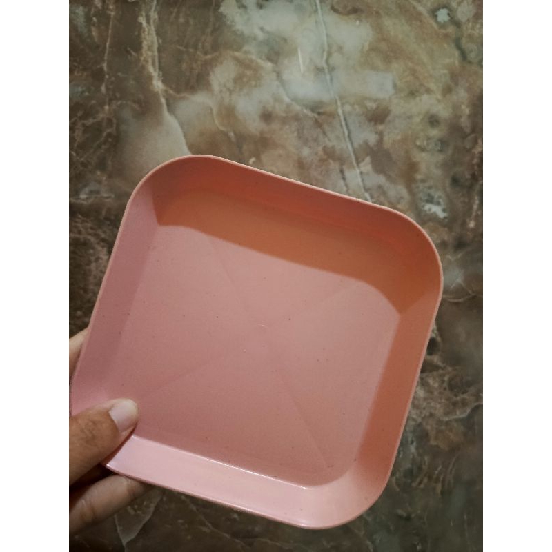 Piring Plastik Kotak Kecil Piring Sosis Piring Snack Kue Dessert