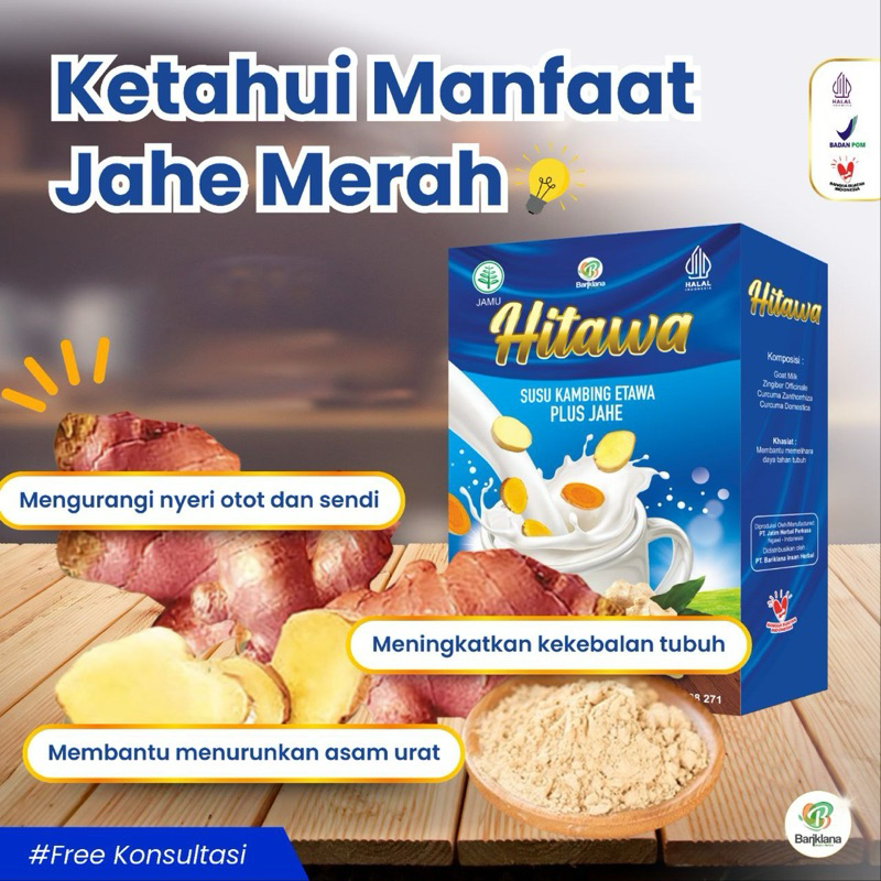 

BARIKLANA SUSU KAMBING PLUS JAHE HITAWA SACHET