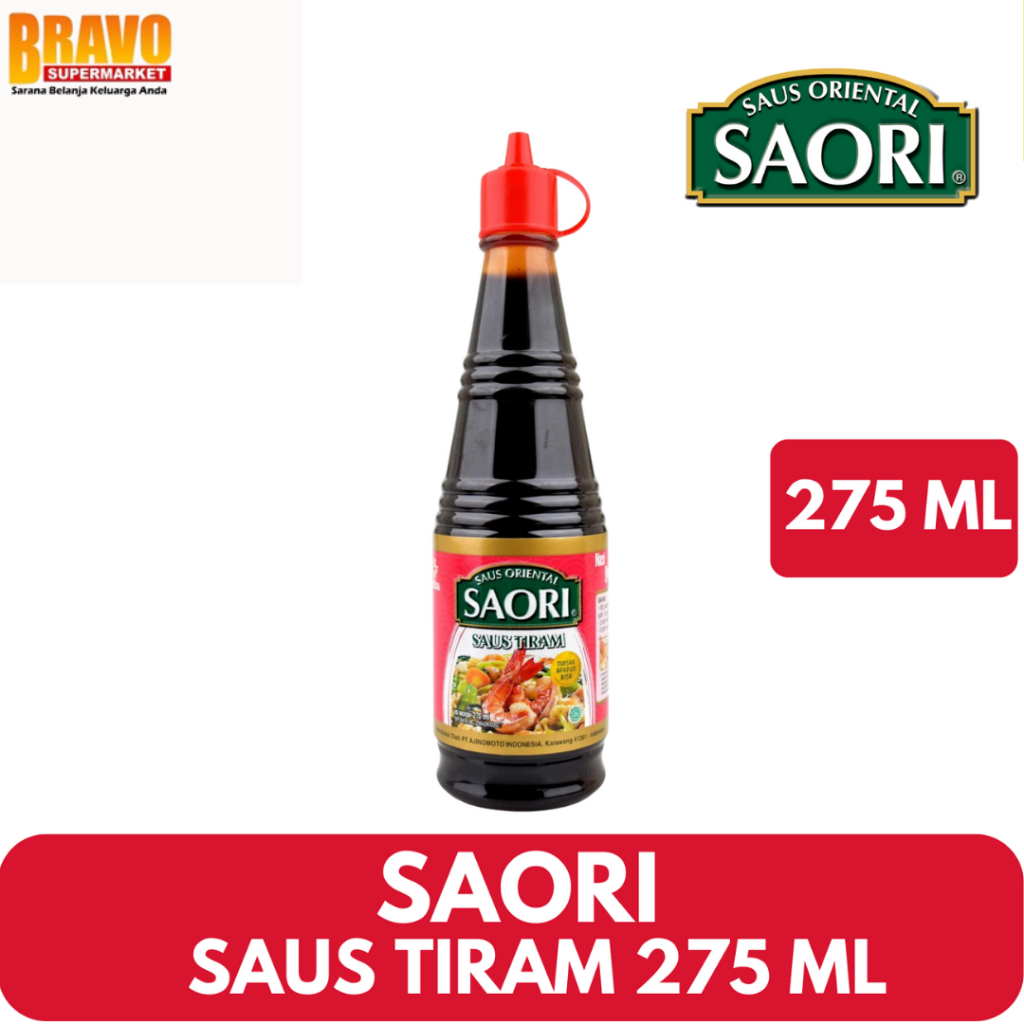 

Bravo Bojonegoro - SAORI® Saus Tiram & Teriyaki Oriental Oyster Botol 275ML
