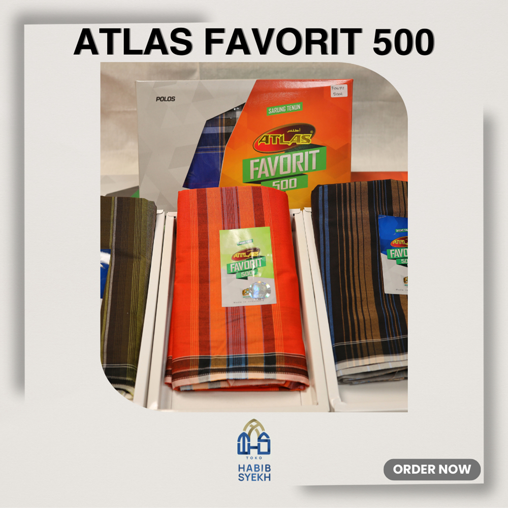 Sarung ATLAS Favorit 500 Polos/Sarung ATLAS Original/ATLAS Favorit 500 Polos