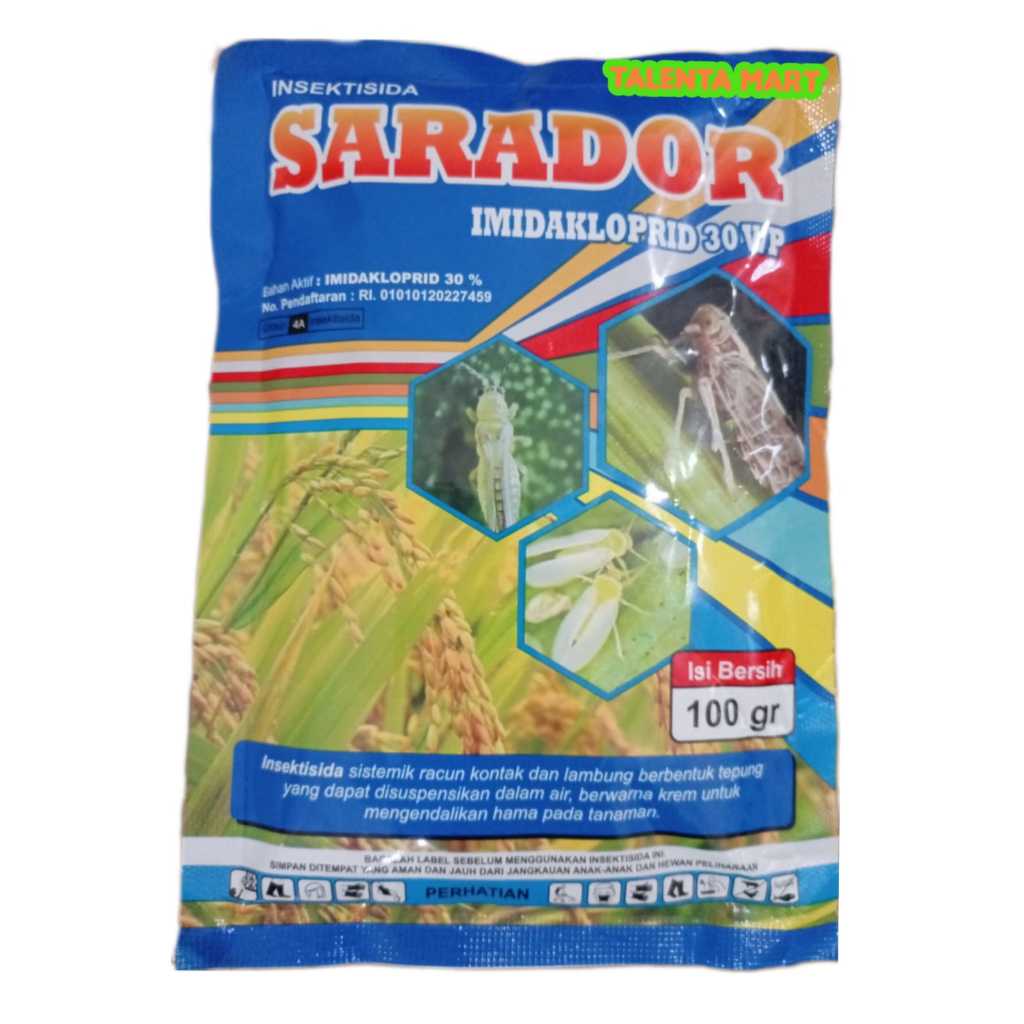 NSEKTISIDA HAMA KUTU PUTIH /WERENG-SARADOR IMIDAKLOPRID 30 WP -100 GRM / IMIDAKLOPRID