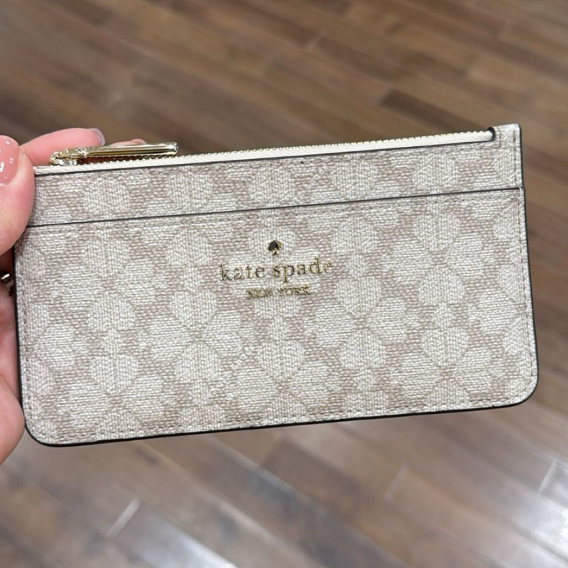 DOMPET KARTU CARD UANG KERTAS KS KK895 SPADE FLOWER LARGE SLIM CARD WALLET