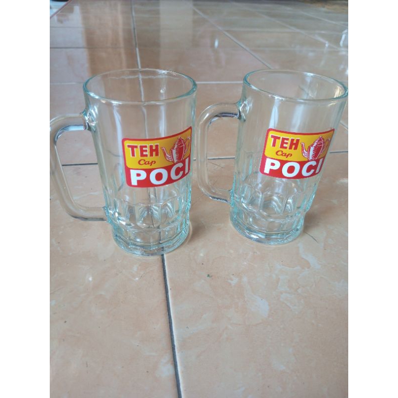 Gelas Kaca Teh Poci/ Tongji